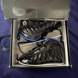 Infant Black/Hyper Royal Little Posite
